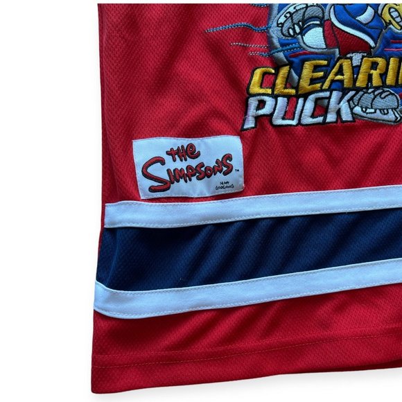 Bart Simpson Hockey Jersey 2006 youth Size Small Blue red white - Picture 2 of 7